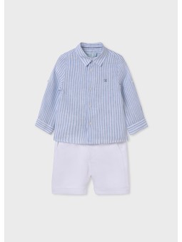 Camisa de rayas de lino...