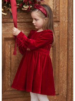 Vestito velluto glitter...