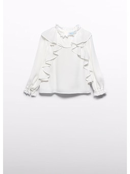 Blusa chiffon volant Abel &...