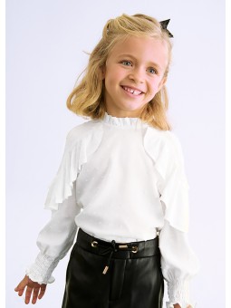 Blusa viscosa pumetis -...