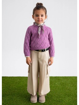 Culotte twill cargo - Abel...