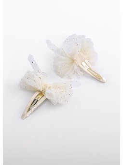 Fermagli fiocco tulle -...