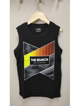LSN schwarz/rotes Tanktop