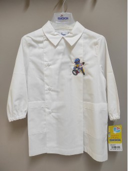 Weiße Kinderschürze von SIGGI