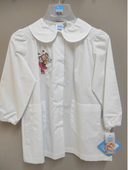 Weiße Schürze für Mädchen...