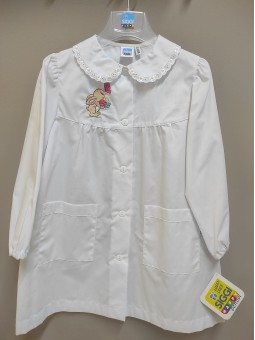 Weiße Schürze für Mädchen...