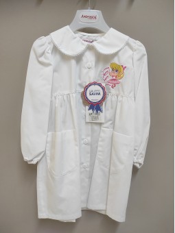 Grembiule bianco bimba...