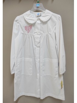 Weiße Kindergartenschürze...