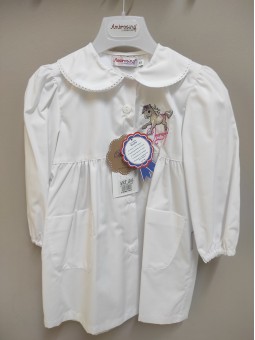 Tablier maternelle blanc...