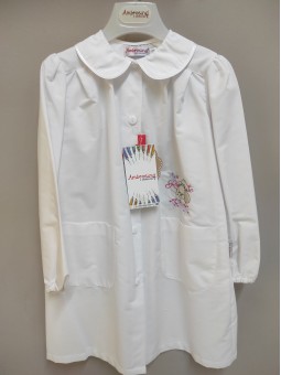 Tablier maternelle blanc...