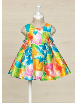 Printed mikado dress Abel &...