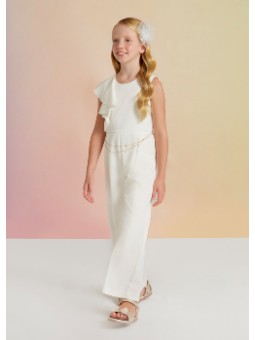 Tuta crepe cintura catenina...