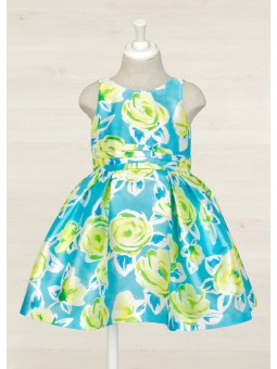 Bedrucktes Mikado-Kleid...