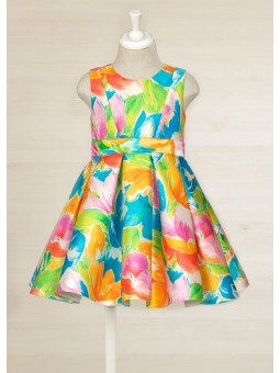 Robe mikado imprimée Abel &...