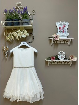 Abito calibrato con strass...