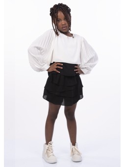 Manga larga superior con...