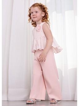 Pantalon crème longue -...